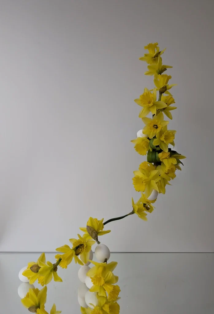 Botanical art installation for editorial photography by Atelier Frø Norway