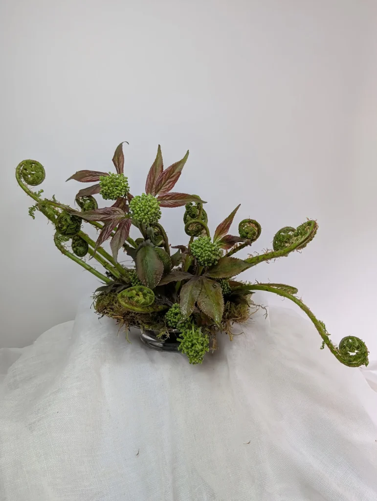 Sculptural floristry for editorial photography by Atelier Frø Norway